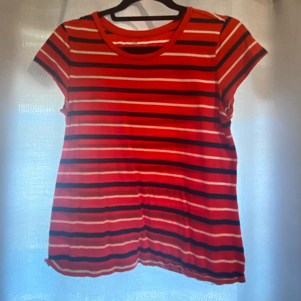 Red, White, Blue Loose Shirt